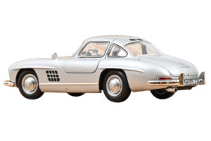 Mercedes 300 SL W198 Gullwing Ezüst Norev 1:18 183857 Fém – 3. kép a 5-ből