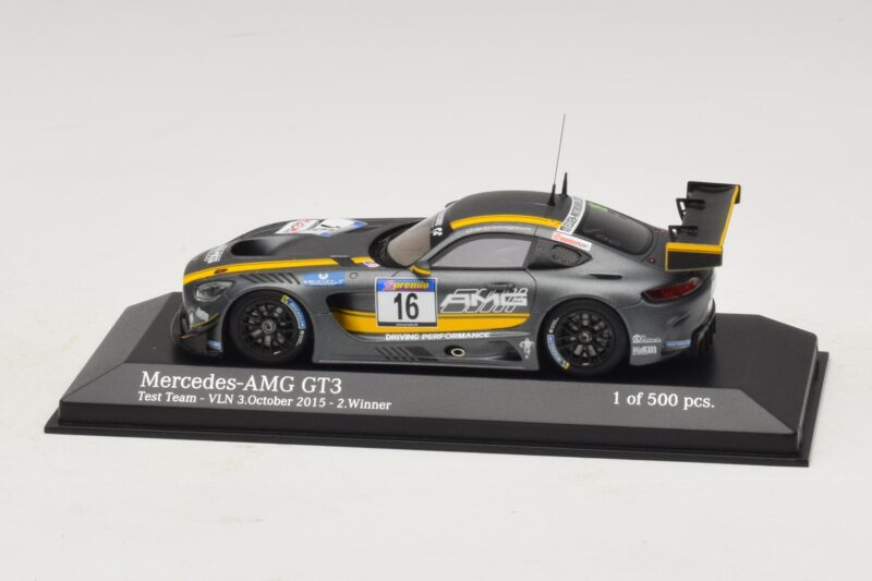 Mercedes AMG GT3 Test Team #16 VLN Winner 3 October 2015 Minichamps 1:43 Mercedes AMG GT3 Test Team #16 VLN Winner 3 October 2015 Minichamps 1:43 437163016 Fém