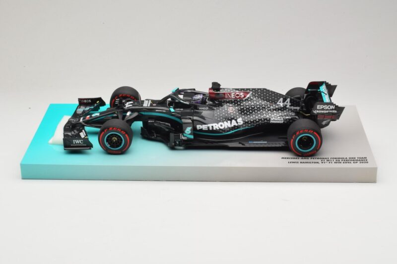 Mercedes AMG Petronas W11 EQ Performance #44 L. Hamilton 91st F1 Win Eifel GP 2020 Minichamps 1:18 113201144 Fém