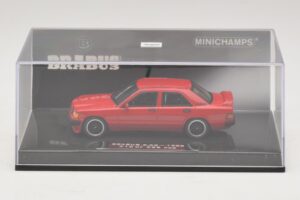 Mercedes Brabus 3.6S 190E W201 Piros Minichamps 1:43 437032600 Fém – 4. kép a 5-ből