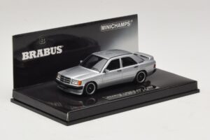 Mercedes Brabus 3.6S 190E W201 Ezüst Minichamps 1:43 437032604 Fém – 2. kép a 5-ből