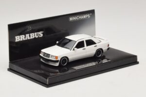 Mercedes Brabus 3.6S 190E W201 Fehér Minichamps 1:43 437032602 Fém – 2. kép a 5-ből