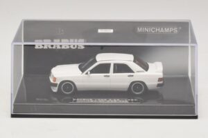 Mercedes Brabus 3.6S 190E W201 Fehér Minichamps 1:43 437032602 Fém – 4. kép a 5-ből
