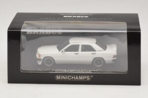 Mercedes Brabus 3.6S 190E W201 Fehér Minichamps 1:43 437032602 Fém – 5. kép a 5-ből