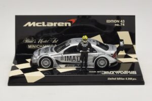 Mercedes C203 DTM Team McLaren Mercedes MP4-98T Mika & Erja Hakkinen Lapland 17 April 2000 Minichamps 1:43 530984378-P1 Fém