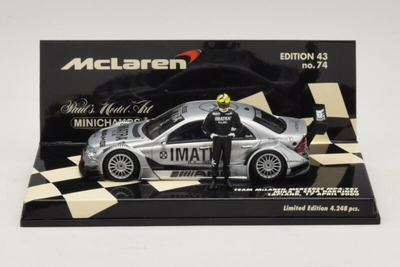 Mercedes C203 DTM Team McLaren Mercedes MP4-98T Mika & Erja Hakkinen Lapland 17 April 2000 Minichamps 1:43 530984378-P1 Fém