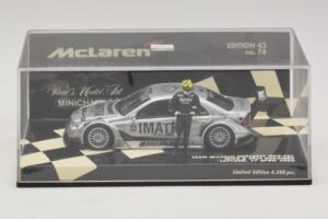 Mercedes C203 DTM Team McLaren Mercedes MP4-98T Mika & Erja Hakkinen Lapland 17 April 2000 Minichamps 1:43 530984378-P1 Fém – 4. kép a 4-ből