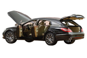 Mercedes CLS Shooting Brake X218 Obsidian Black Metallic Norev 1:18 183944 Fém – 2. kép a 3-ből