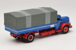 Mercedes L 315 Platós Teherautó Kék Piros Minichamps 1:43 439034420 Fém – 2. kép a 6-ből