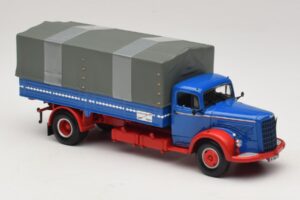 Mercedes L 315 Platós Teherautó Kék Piros Minichamps 1:43 439034420 Fém – 4. kép a 6-ből