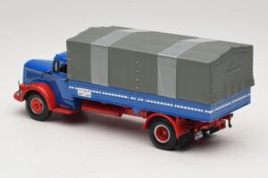 Mercedes L 315 Platós Teherautó Kék Piros Minichamps 1:43 439034420 Fém – 5. kép a 6-ből