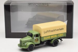Mercedes L 3500 Platós Teherautó Schenker Minichamps 1:43 439350028 Fém – 6. kép a 6-ből