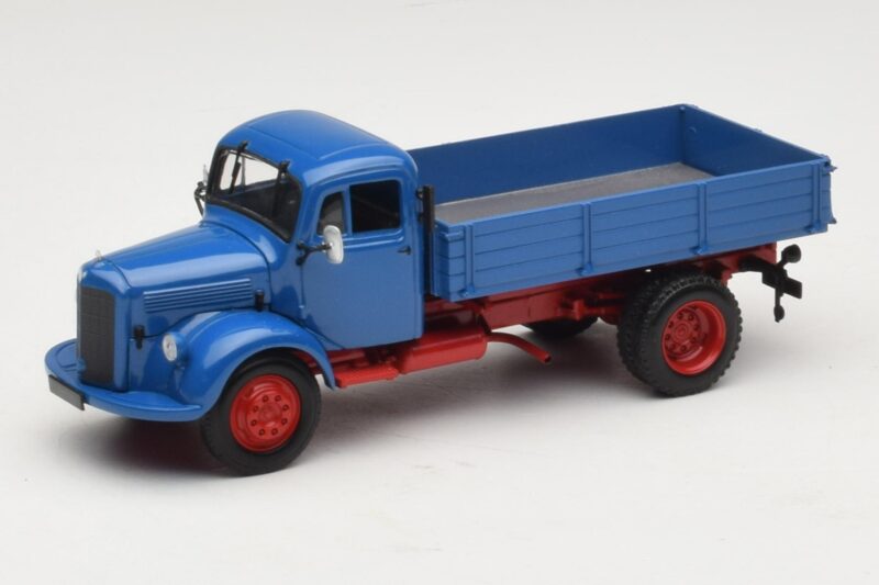Mercedes L 3500 Dömper Kék Piros Minichamps 1:43 439350004 Fém