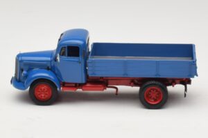 Mercedes L 3500 Dömper Kék Piros Minichamps 1:43 439350004 Fém – 3. kép a 6-ből