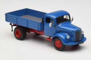 Mercedes L 3500 Dömper Kék Piros Minichamps 1:43 439350004 Fém – 4. kép a 6-ből