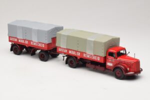 Mercedes L315 Pritschenzug Gustav Mauler Minichamps 1:43 499034720 Fém – 4. kép a 6-ből