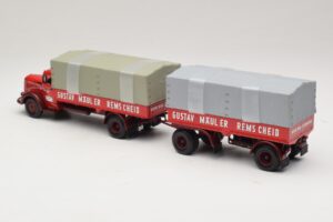 Mercedes L315 Pritschenzug Gustav Mauler Minichamps 1:43 499034720 Fém – 5. kép a 6-ből