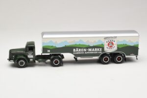 Mercedes LS315 Koffersattelzug Bärenmarke Minichamps 1:43 499034780 Fém – 3. kép a 6-ből