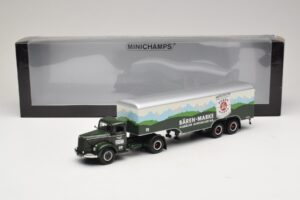 Mercedes LS315 Koffersattelzug Bärenmarke Minichamps 1:43 499034780 Fém – 6. kép a 6-ből