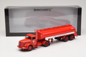 Mercedes LS315 Tanksattelzug Esso Minichamps 1:43 499034770 Fém – 6. kép a 6-ből