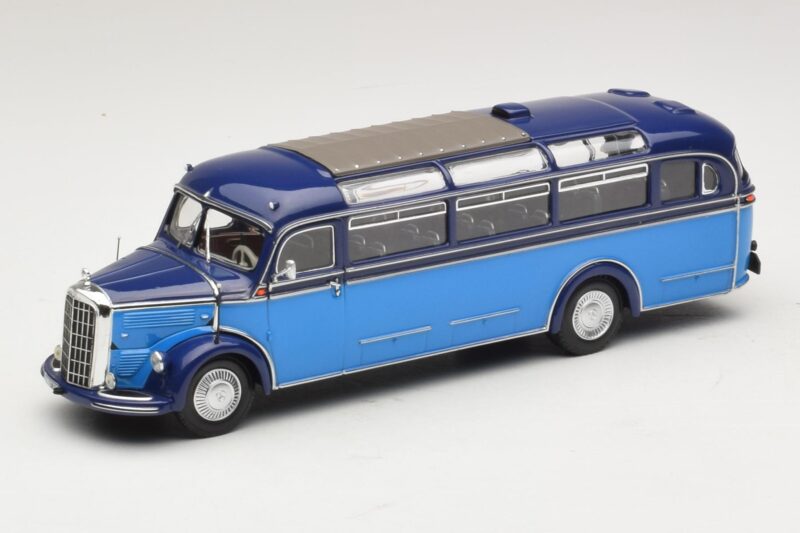 Mercedes O 3500 Autóbusz Világoskék Sötétkék Minichamps 1:43 439360011 Fém