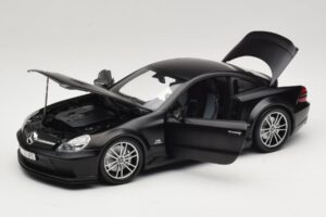 Mercedes SL65 AMG R230 Black Series Matt Black Minichamps 1:18 100038121 Fém – 2. kép a 8-ből