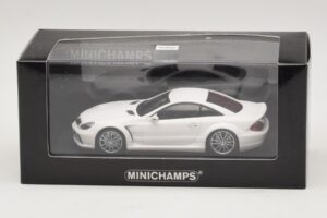 Mercedes SL65 AMG R230 Black Series Matt Fehér Minichamps 1:43 400038222 Fém – 4. kép a 4-ből