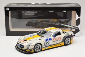 Mercedes SLS AMG GT3 #22 Graf / Jager Rowe Racing 24 Hours of Nurburgring 2013 Minichamps 1:18 151133122 Fém – 6. kép a 6-ből