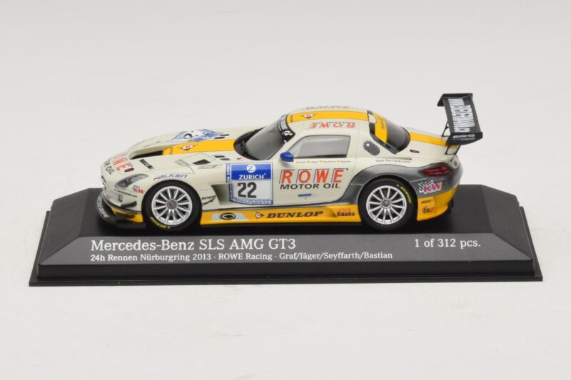Mercedes SLS AMG GT3 #22 Rowe Racing Graf / Jager Nurburgring 24 Hours 2013 Minichamps 1:43 Mercedes SLS AMG GT3 #22 Rowe Racing Graf / Jager Nurburgring 24 Hours 2013 Minichamps 1:43 410133222 Fém