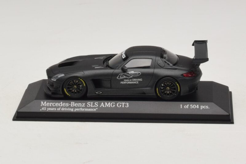 Mercedes SLS AMG GT3 45 Years of Driving Performance Fekete Minichamps 1:43 Mercedes SLS AMG GT3 45 Years of Driving Performance Fekete Minichamps 1:43 410133200 Fém