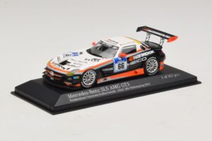 Mercedes SLS AMG GT3 #66 Hankook C. Frankenhout / Simonsen 24 Hours of Nurburgring 2012 Minichamps 1:43 437123266 Fém – 2. kép a 4-ből