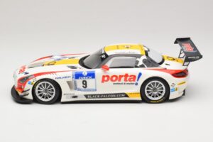 Mercedes SLS AMG GT3 #9 B. Schneider / J. Bleekemolen Black Falcon 24 Hours of Nurburgring Winner 2013 Minichamps 1:18 151133 – 3. kép a 6-ből
