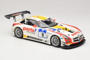 Mercedes SLS AMG GT3 #9 B. Schneider / J. Bleekemolen Black Falcon 24 Hours of Nurburgring Winner 2013 Minichamps 1:18 151133 – 4. kép a 6-ből