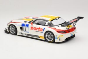 Mercedes SLS AMG GT3 #9 B. Schneider / J. Bleekemolen Black Falcon 24 Hours of Nurburgring Winner 2013 Minichamps 1:18 151133 – 5. kép a 6-ből