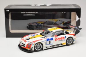 Mercedes SLS AMG GT3 #9 B. Schneider / J. Bleekemolen Black Falcon 24 Hours of Nurburgring Winner 2013 Minichamps 1:18 151133 – 6. kép a 6-ből