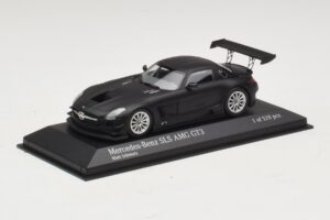 Mercedes SLS AMG GT3 Matt Fekete Minichamps 1:43 410113200 Fém – 2. kép a 4-ből