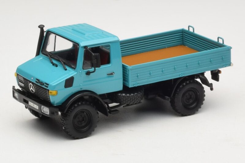 Mercedes Unimog 1300 L Platós Teherautó Kék Minichamps 1:43 439033020 Fém