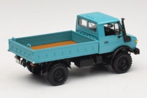 Mercedes Unimog 1300 L Platós Teherautó Kék Minichamps 1:43 439033020 Fém – 2. kép a 6-ből