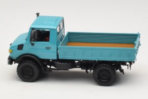 Mercedes Unimog 1300 L Platós Teherautó Kék Minichamps 1:43 439033020 Fém – 3. kép a 6-ből
