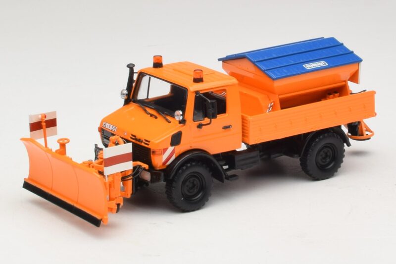Mercedes Unimog 1300 L Hóeke Narancssárga Minichamps 1:43 439033060 Fém