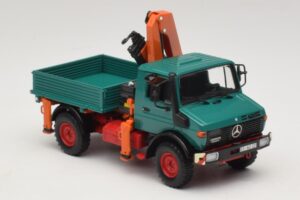 Mercedes Unimog 1300 L Dömper Rakodókarral Minichamps 1:43 439033000 Fém – 4. kép a 6-ből