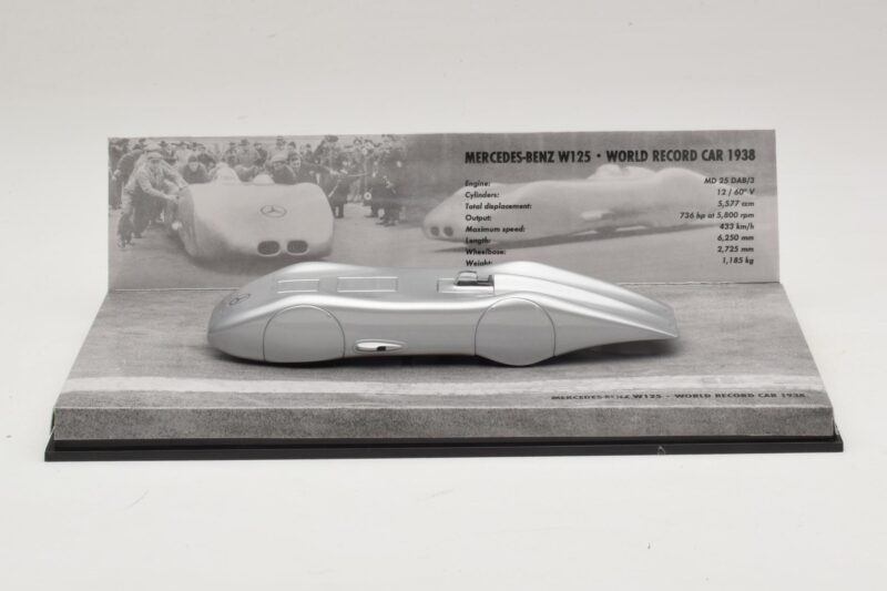 Mercedes W125 R. Caracciola World Record 1938 Minichamps 1:43 40038300 Fém
