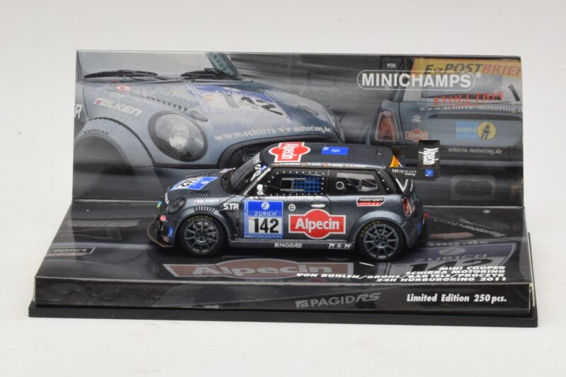 Mini Cooper #142 Von Bohlen / F. Grohs Schirra Motorsport Nurburgring 24 Hours 2011 Minichamps 1:43 43112142 Fém