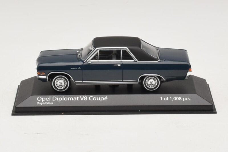 Opel Diplomat A V8 Coupe Sötétkék Minichamps 1:43 400048021 Fém