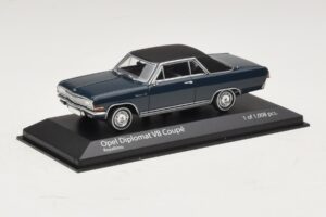 Opel Diplomat A V8 Coupe Sötétkék Minichamps 1:43 400048021 Fém – 2. kép a 4-ből