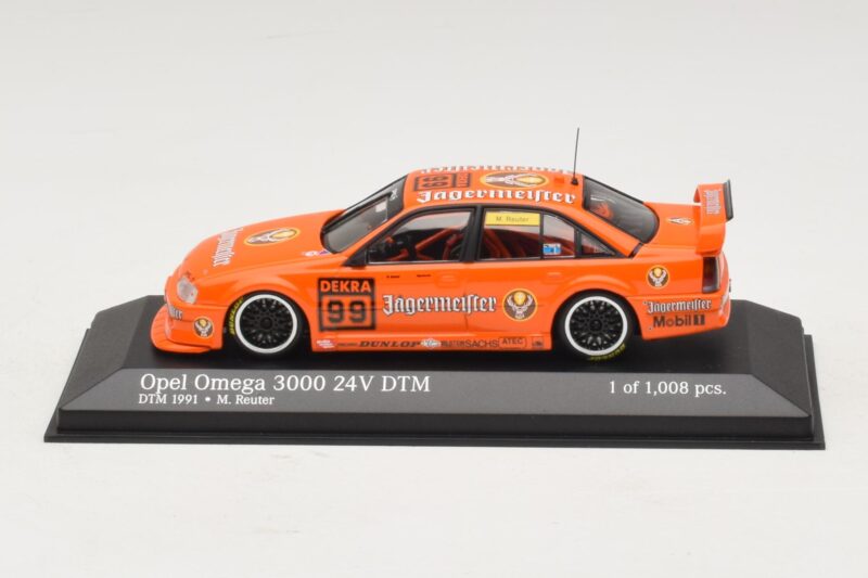 Opel Omega 3000 24V #99 Jägermeister M. Reuter DTM 1991 Minichamps 1:43 400914499 Fém