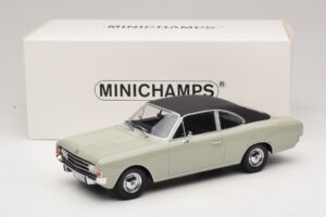 Opel Rekord C Kupé Szürke Minichamps 1:18 107047022 Gyanta – 6. kép a 6-ből