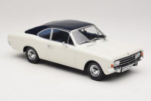 Opel Rekord C Kupé Fehér Kék Minichamps 1:18 107047021 Gyanta – 4. kép a 6-ből