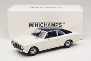 Opel Rekord C Kupé Fehér Kék Minichamps 1:18 107047021 Gyanta – 6. kép a 6-ből