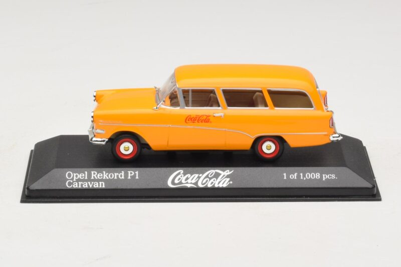 Opel Rekord P1 Caravan Coca-Cola Minichamps 1:43 Opel Rekord P1 Caravan Coca-Cola Minichamps 1:43 430043270 Fém
